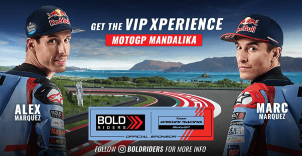 Jadi VIP di MotoGP Mandalika bareng Bold Riders! 